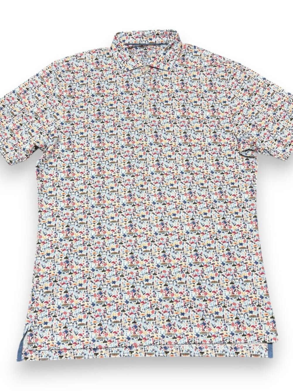 johnnie-O Men's Big Texas Performance Jersey Polo Size Medium